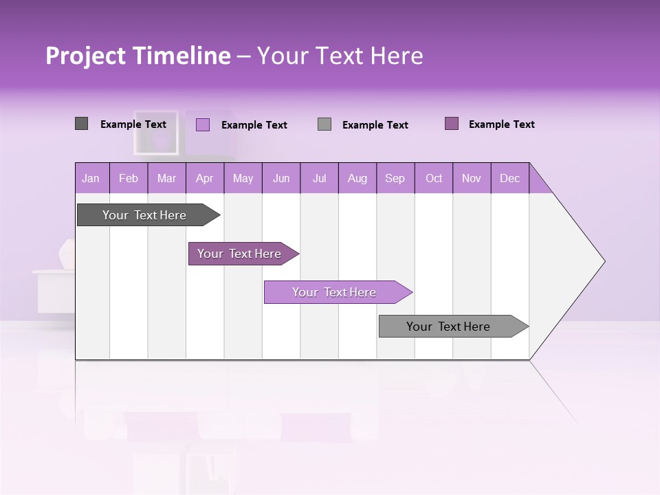 Purple And White Interior PowerPoint Template