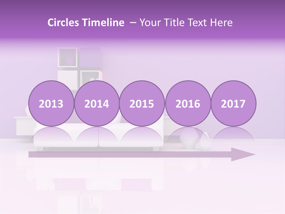 Purple And White Interior PowerPoint Template