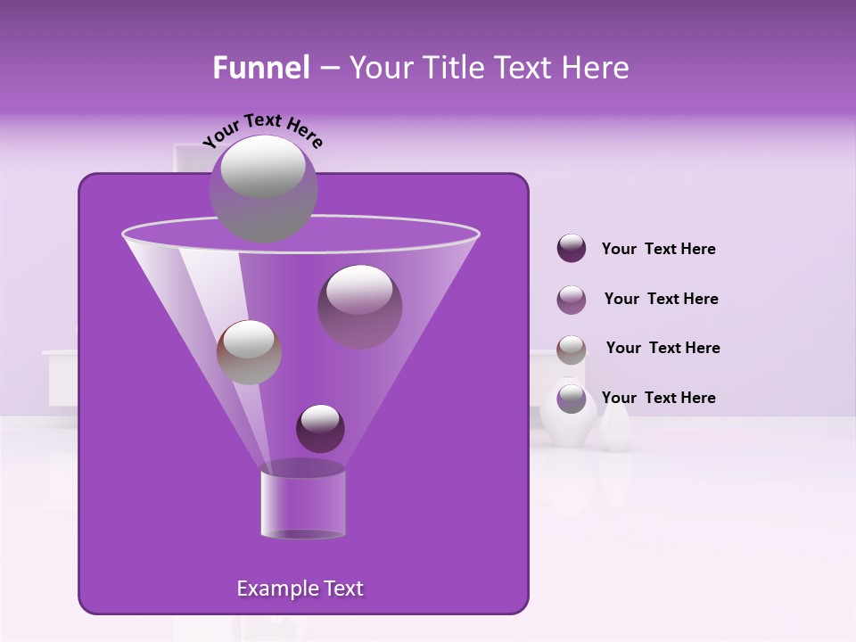 Purple And White Interior PowerPoint Template