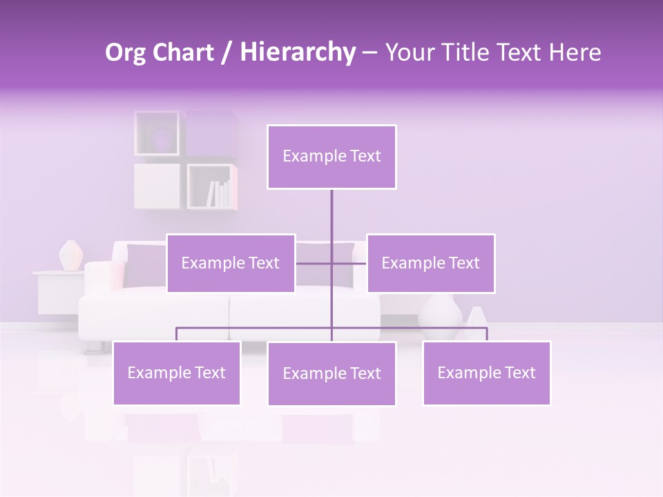 Purple And White Interior PowerPoint Template
