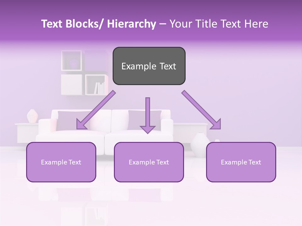 Purple And White Interior PowerPoint Template