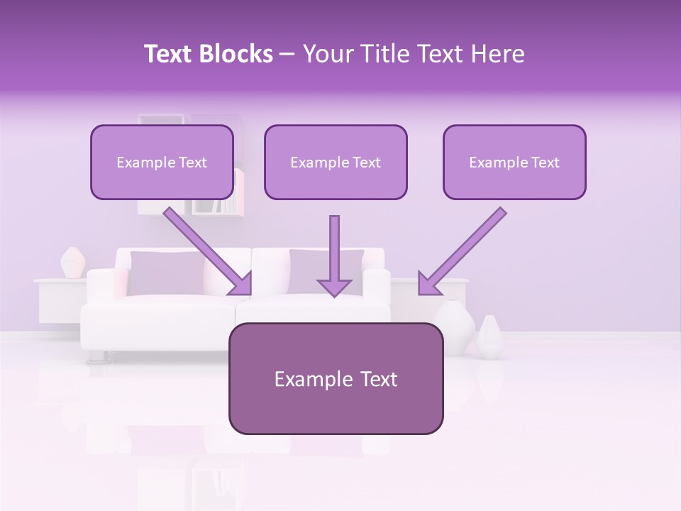 Purple And White Interior PowerPoint Template