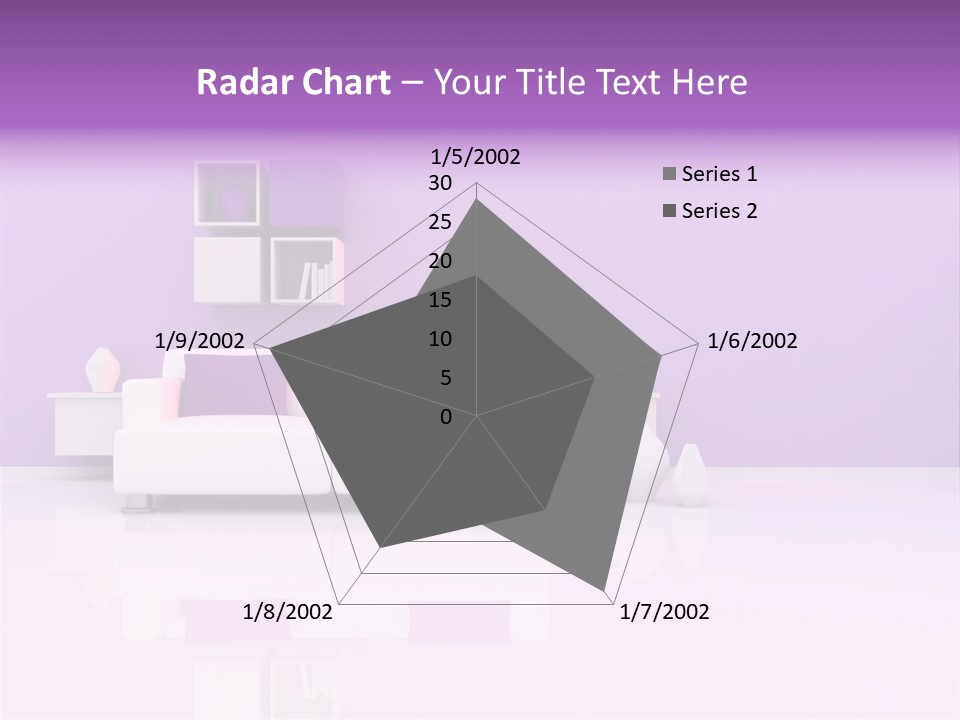 Purple And White Interior PowerPoint Template