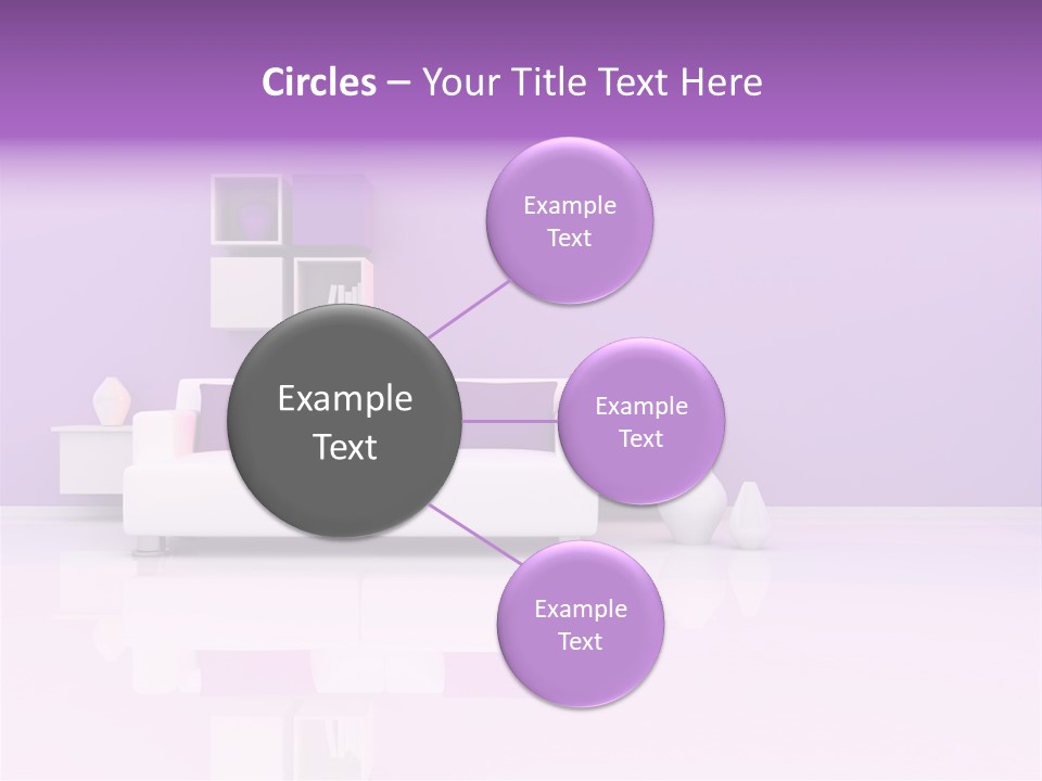 Purple And White Interior PowerPoint Template