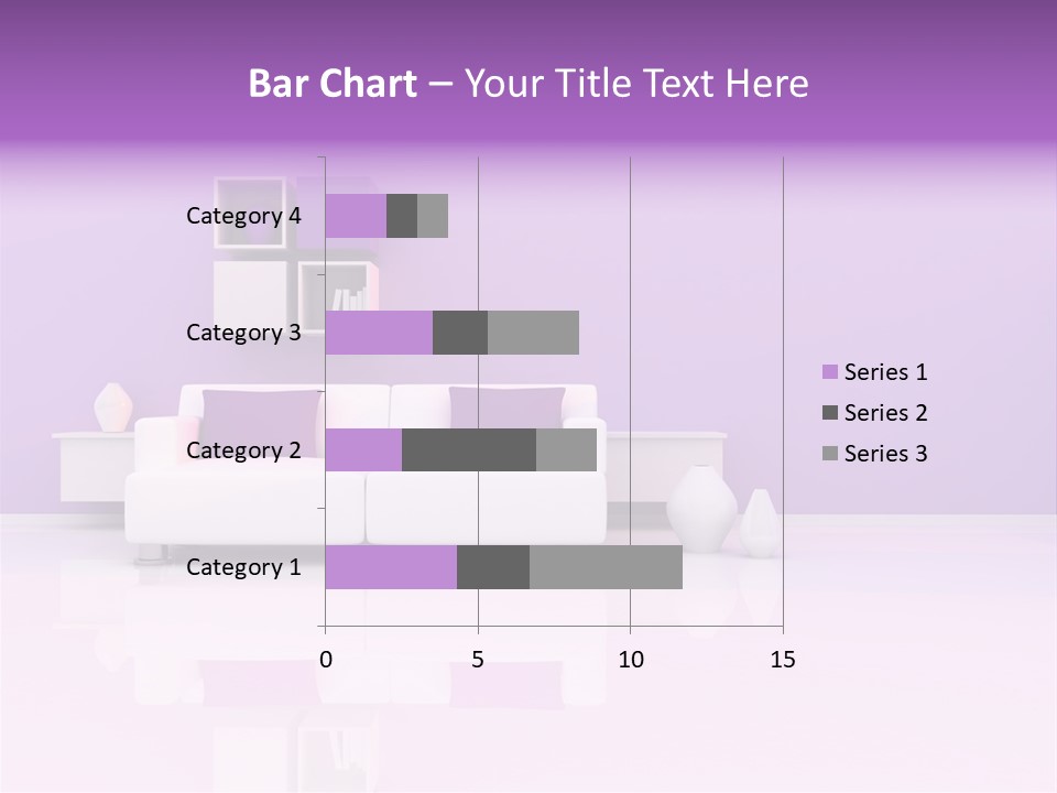 Purple And White Interior PowerPoint Template