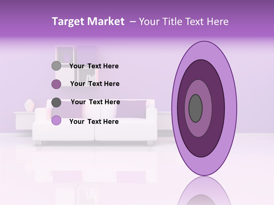 Purple And White Interior PowerPoint Template
