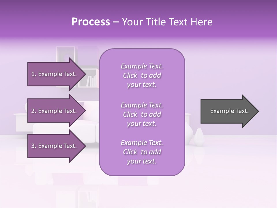 Purple And White Interior PowerPoint Template