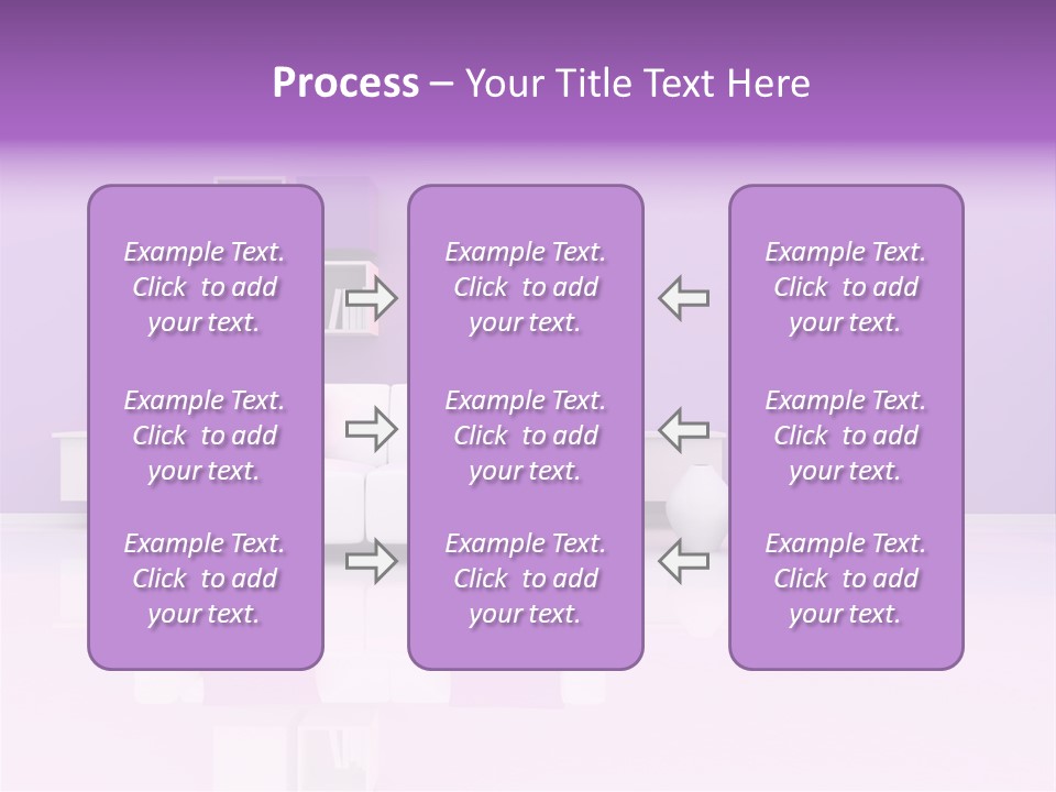 Purple And White Interior PowerPoint Template
