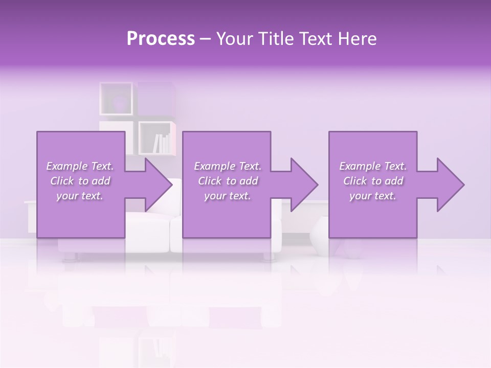 Purple And White Interior PowerPoint Template