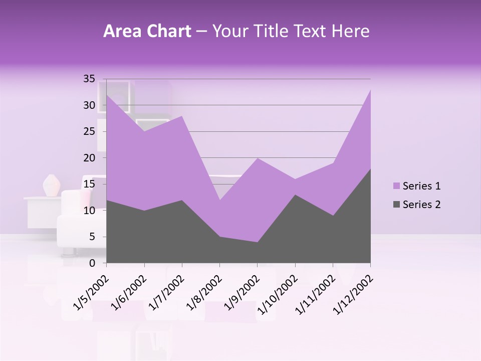 Purple And White Interior PowerPoint Template