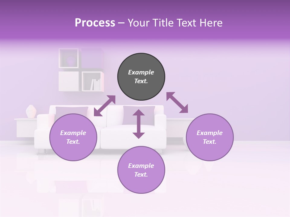 Purple And White Interior PowerPoint Template