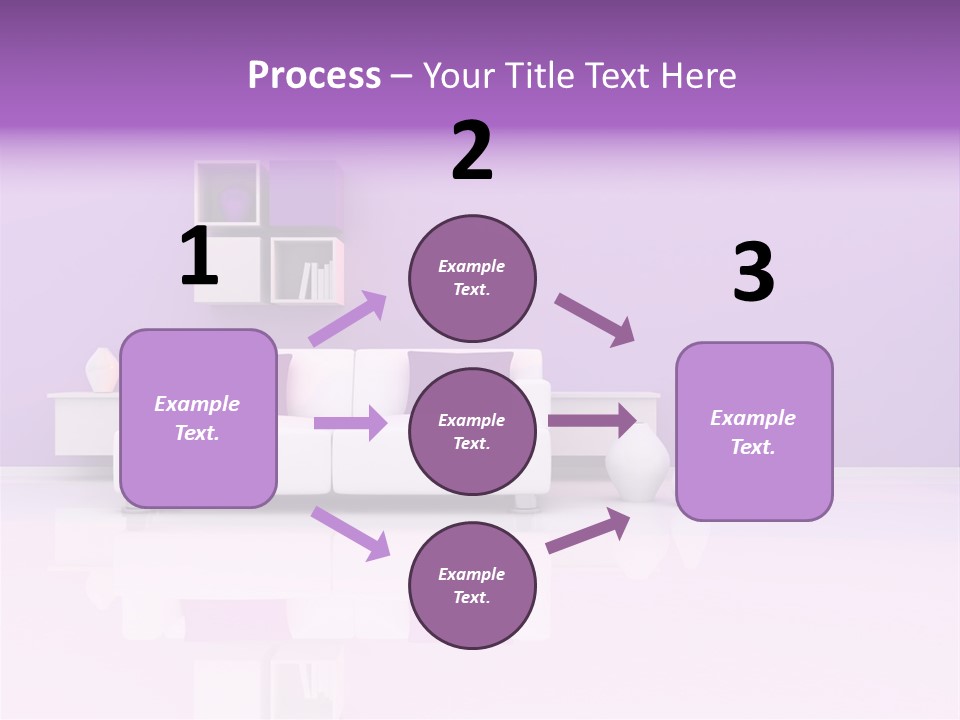 Purple And White Interior PowerPoint Template