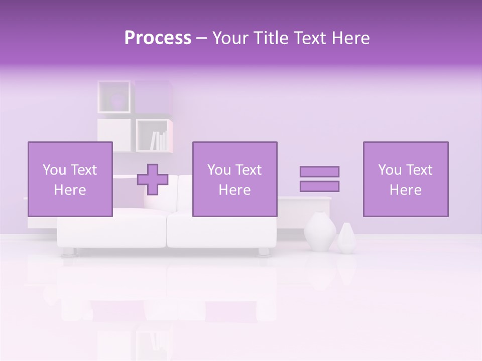 Purple And White Interior PowerPoint Template