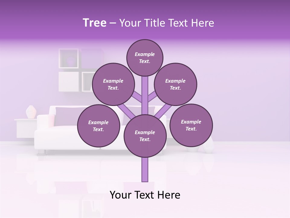Purple And White Interior PowerPoint Template