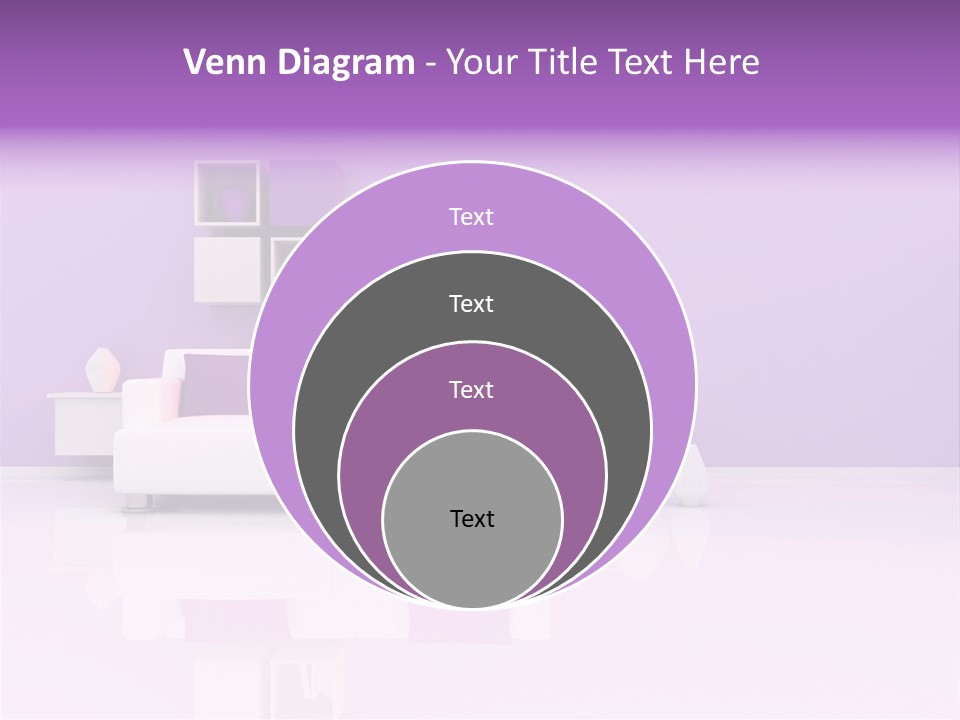 Purple And White Interior PowerPoint Template