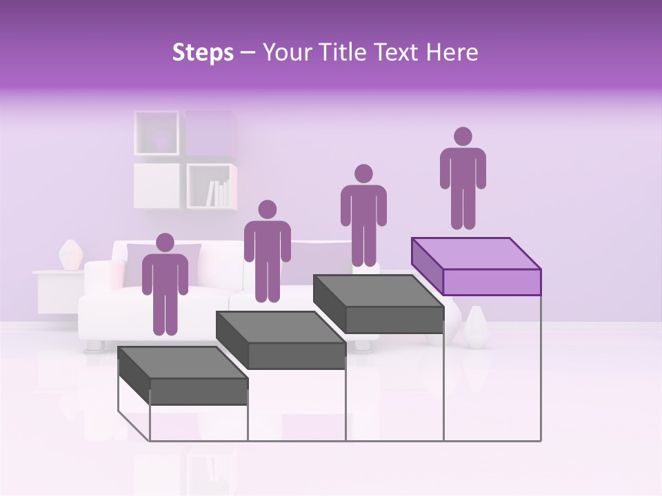 Purple And White Interior PowerPoint Template