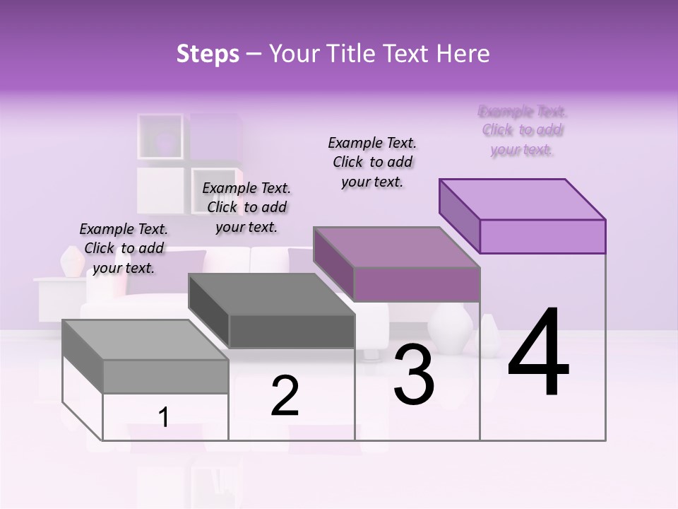 Purple And White Interior PowerPoint Template