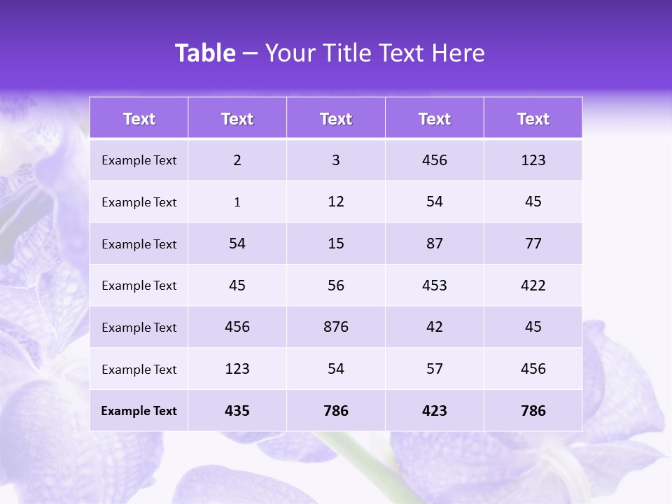 Beautiful Flowers Hd PowerPoint Template