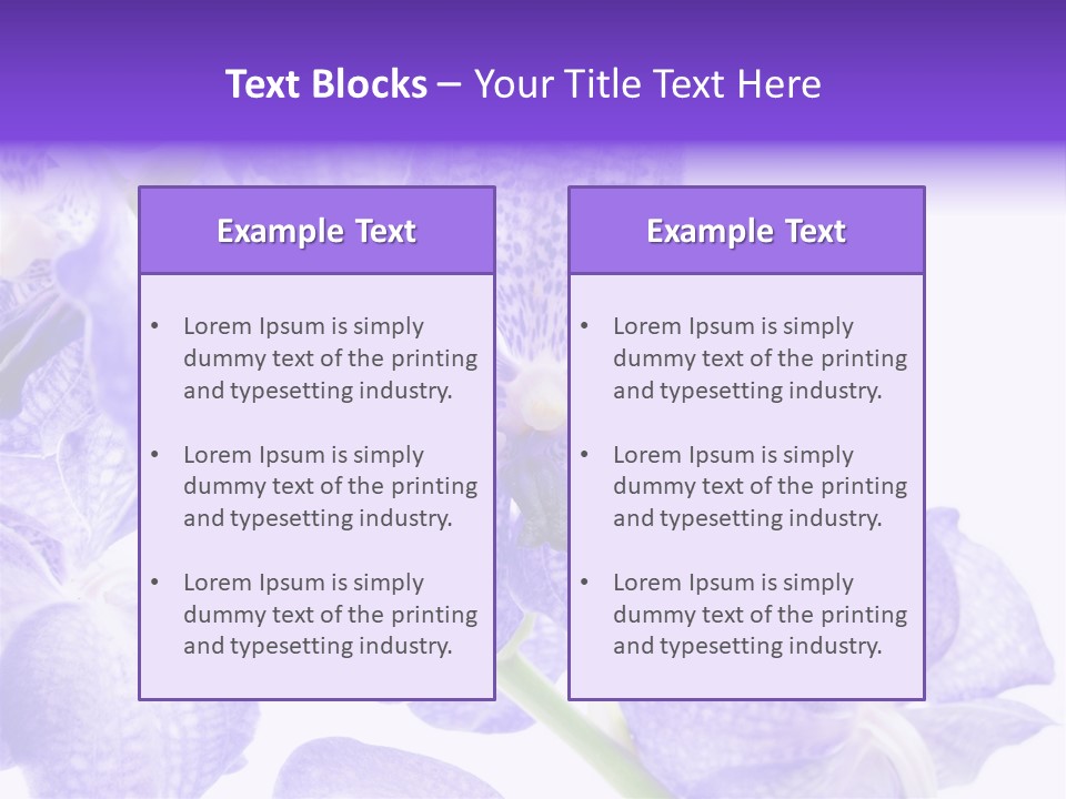 Beautiful Flowers Hd PowerPoint Template