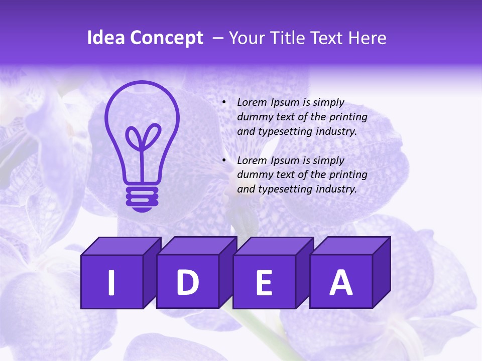 Beautiful Flowers Hd PowerPoint Template