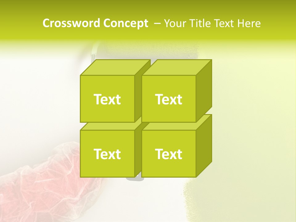Paint Wall Roller PowerPoint Template