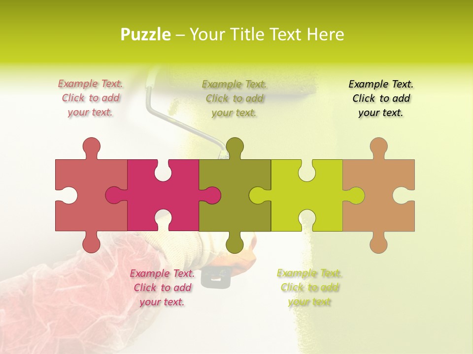 Paint Wall Roller PowerPoint Template