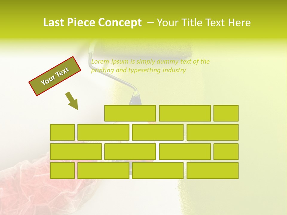 Paint Wall Roller PowerPoint Template