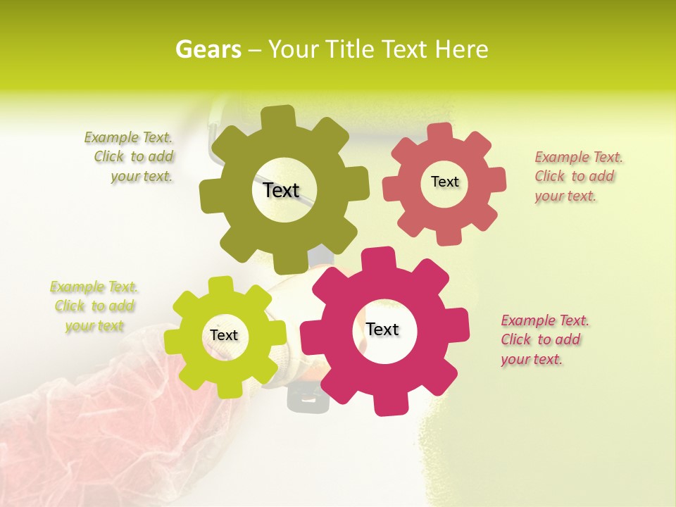 Paint Wall Roller PowerPoint Template