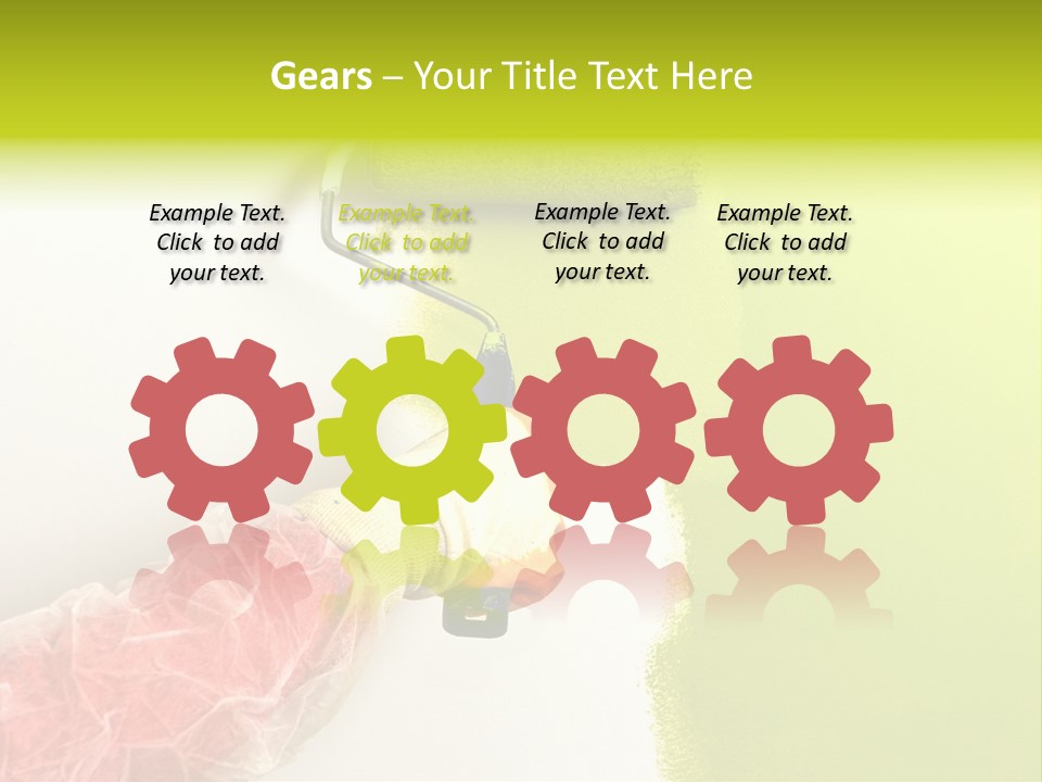 Paint Wall Roller PowerPoint Template