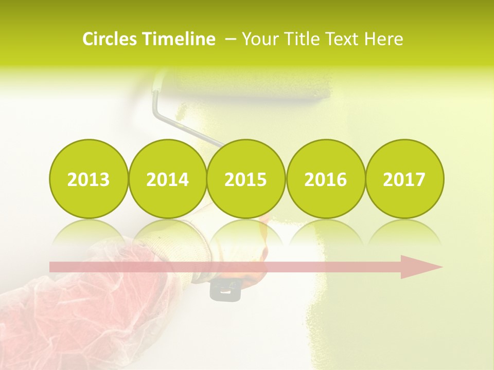 Paint Wall Roller PowerPoint Template