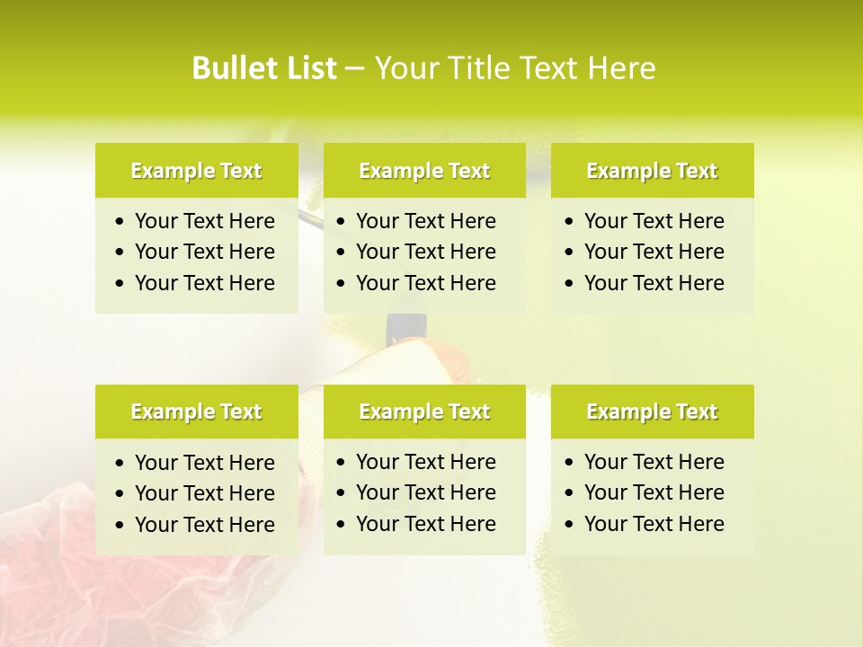 Paint Wall Roller PowerPoint Template