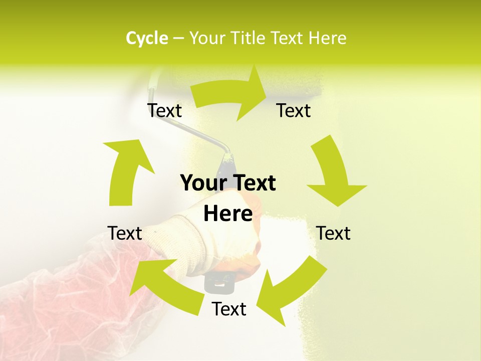 Paint Wall Roller PowerPoint Template