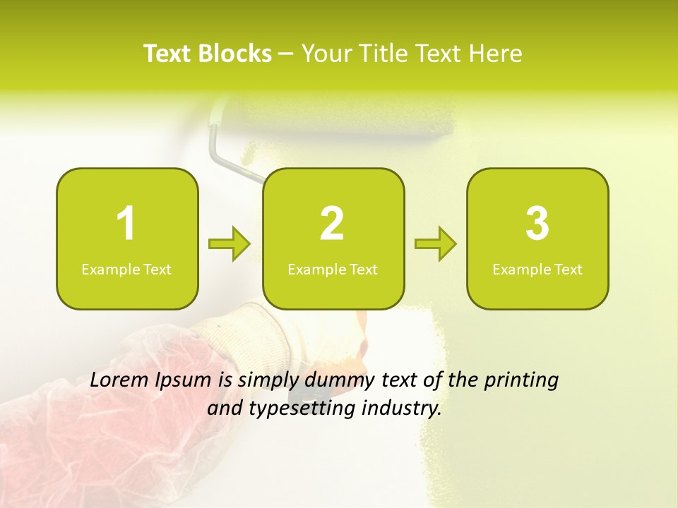 Paint Wall Roller PowerPoint Template