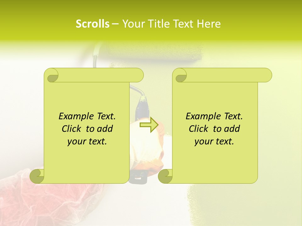 Paint Wall Roller PowerPoint Template