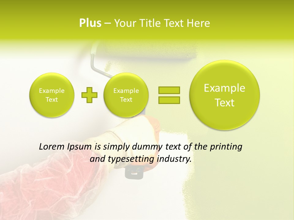 Paint Wall Roller PowerPoint Template