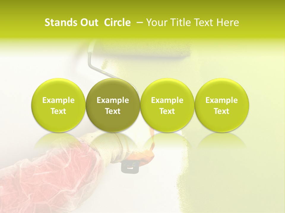 Paint Wall Roller PowerPoint Template