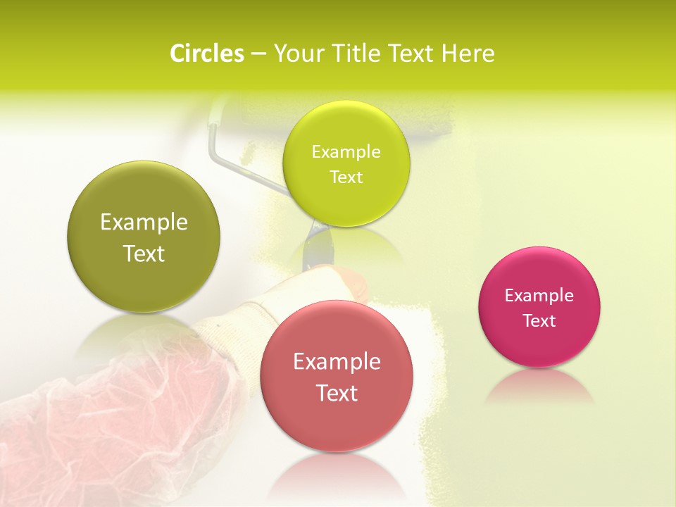 Paint Wall Roller PowerPoint Template