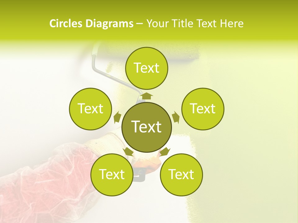 Paint Wall Roller PowerPoint Template