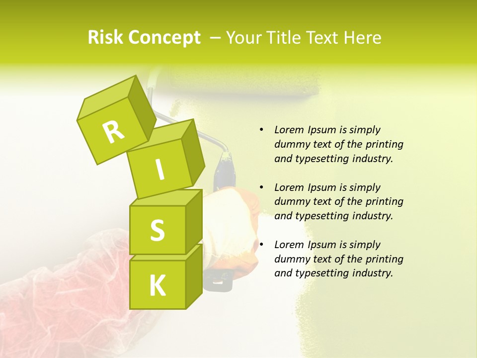 Paint Wall Roller PowerPoint Template