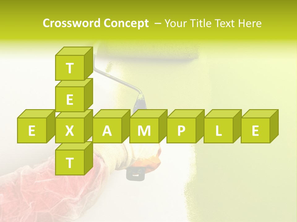 Paint Wall Roller PowerPoint Template