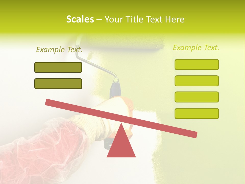 Paint Wall Roller PowerPoint Template