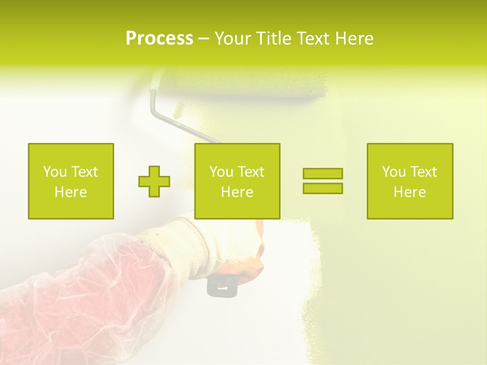 Paint Wall Roller PowerPoint Template