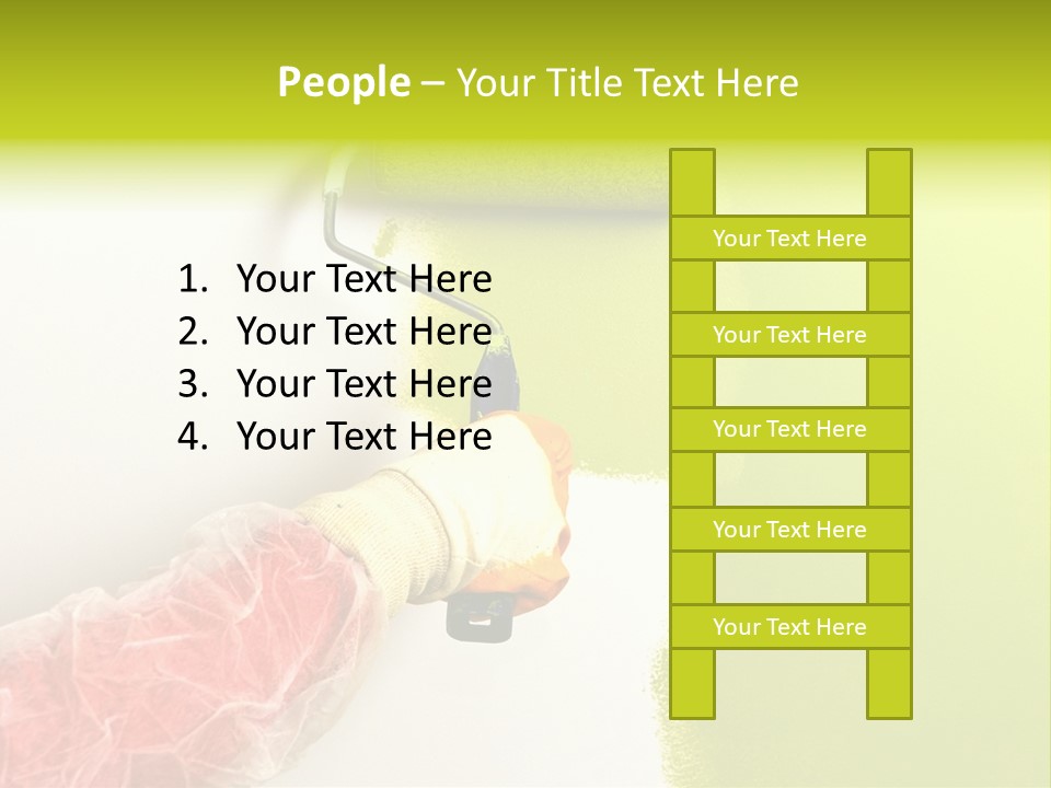 Paint Wall Roller PowerPoint Template