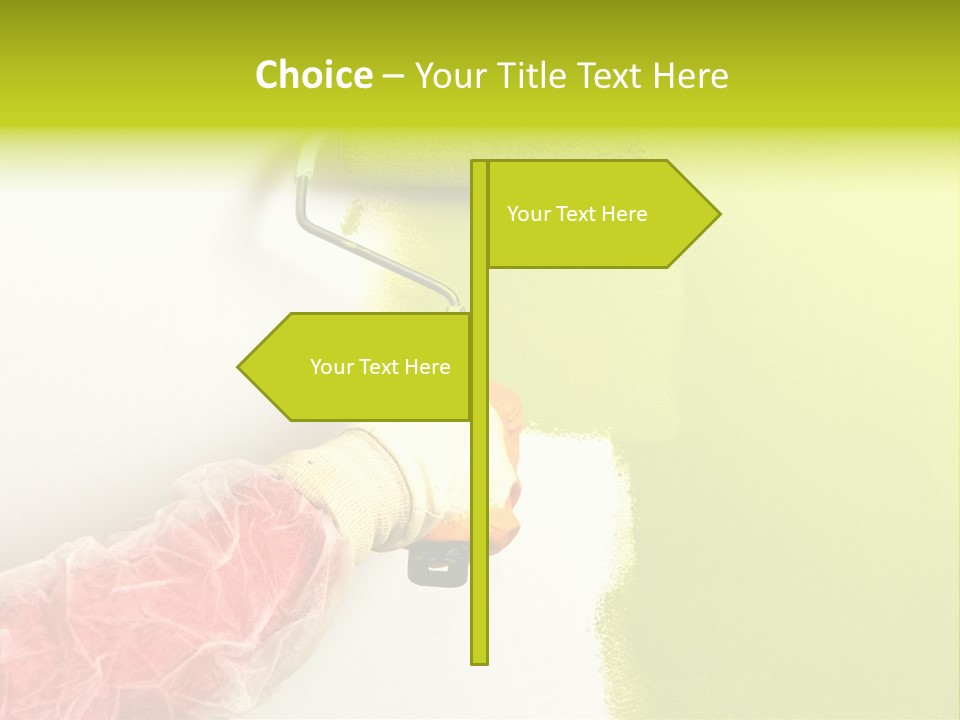 Paint Wall Roller PowerPoint Template