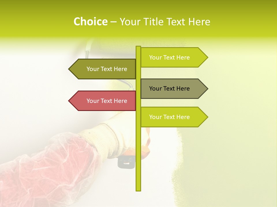 Paint Wall Roller PowerPoint Template