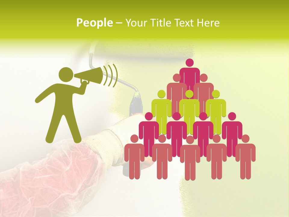 Paint Wall Roller PowerPoint Template