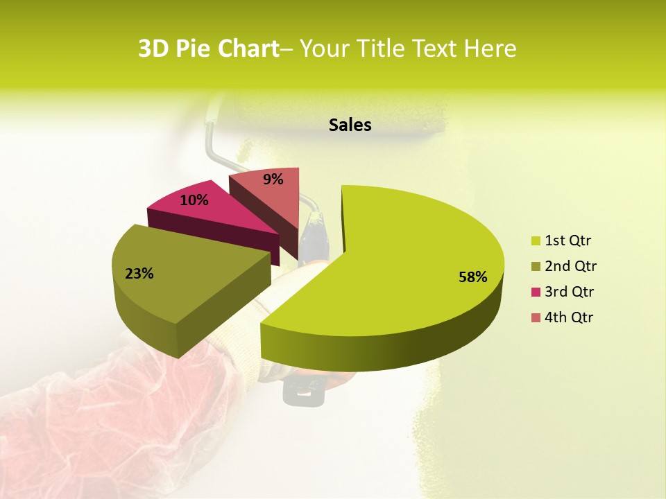 Paint Wall Roller PowerPoint Template