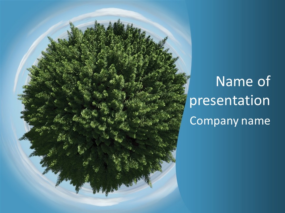 Tufty Grow Planet PowerPoint Template