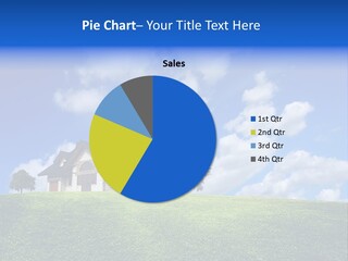 House On A Green Hill PowerPoint Template