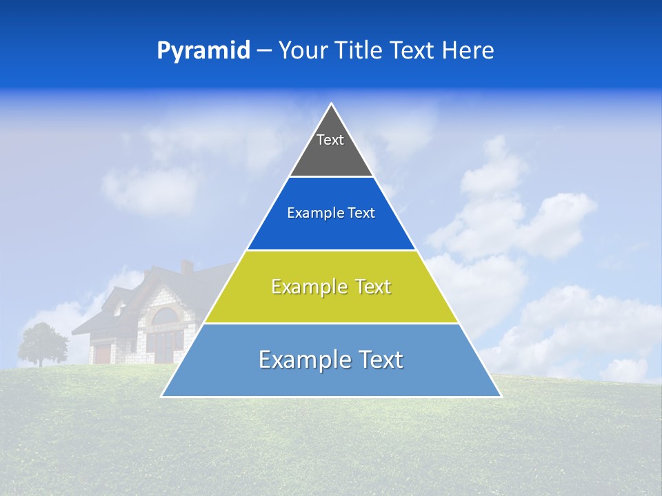 House On A Green Hill PowerPoint Template